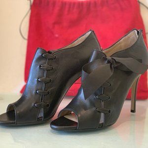 Valentino Garavani Black Leather High Heel
